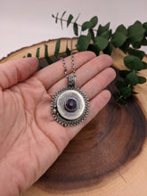 Load image into Gallery viewer, Amethyst Hollow Form Necklace