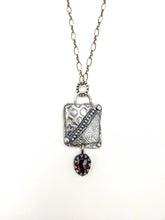 Load image into Gallery viewer, Sterling and Garnet Necklace