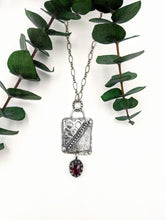 Load image into Gallery viewer, Sterling and Garnet Necklace