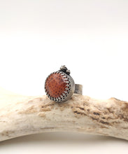 Load image into Gallery viewer, Rustic Apple Coral Ring