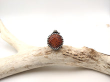 Load image into Gallery viewer, Rustic Apple Coral Ring