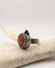 Load image into Gallery viewer, Rustic Apple Coral Ring