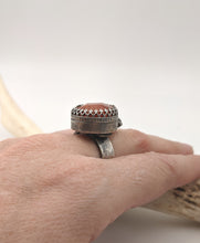 Load image into Gallery viewer, Rustic Apple Coral Ring