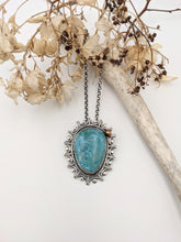 Load image into Gallery viewer, Turquoise, Sterling Silver and Gold Necklace
